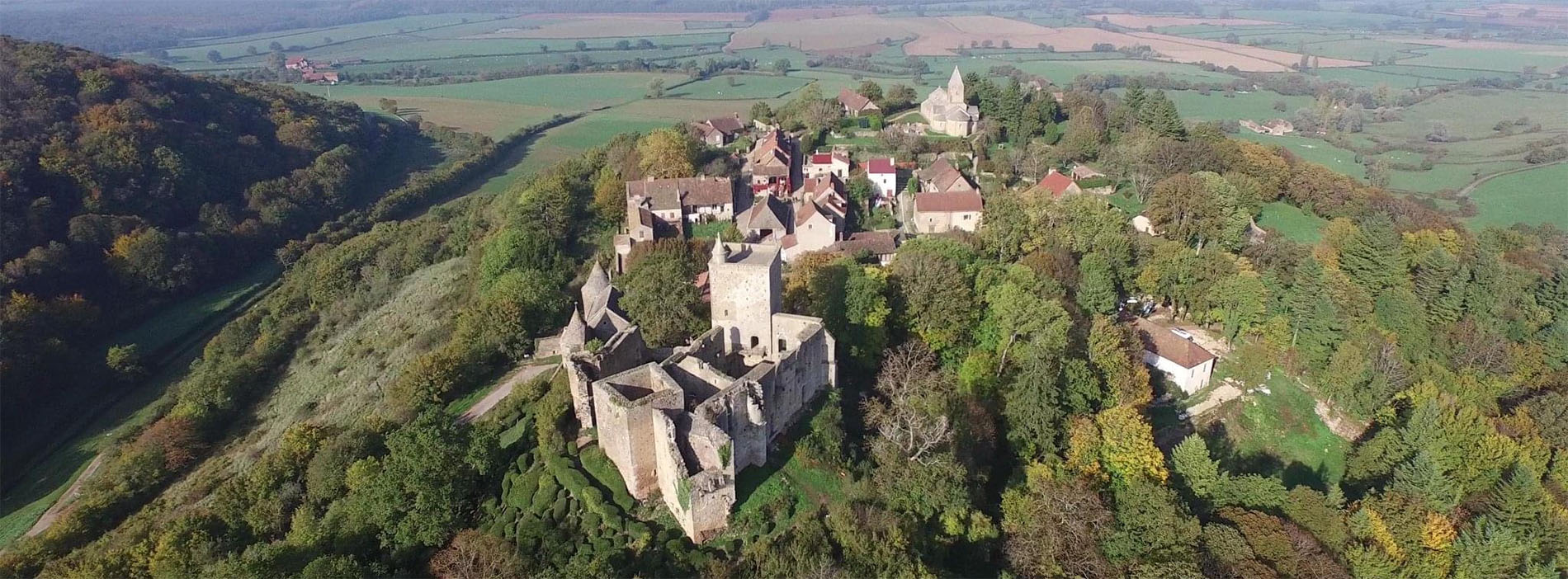 Château de Brancion en Bourgogne du Sud