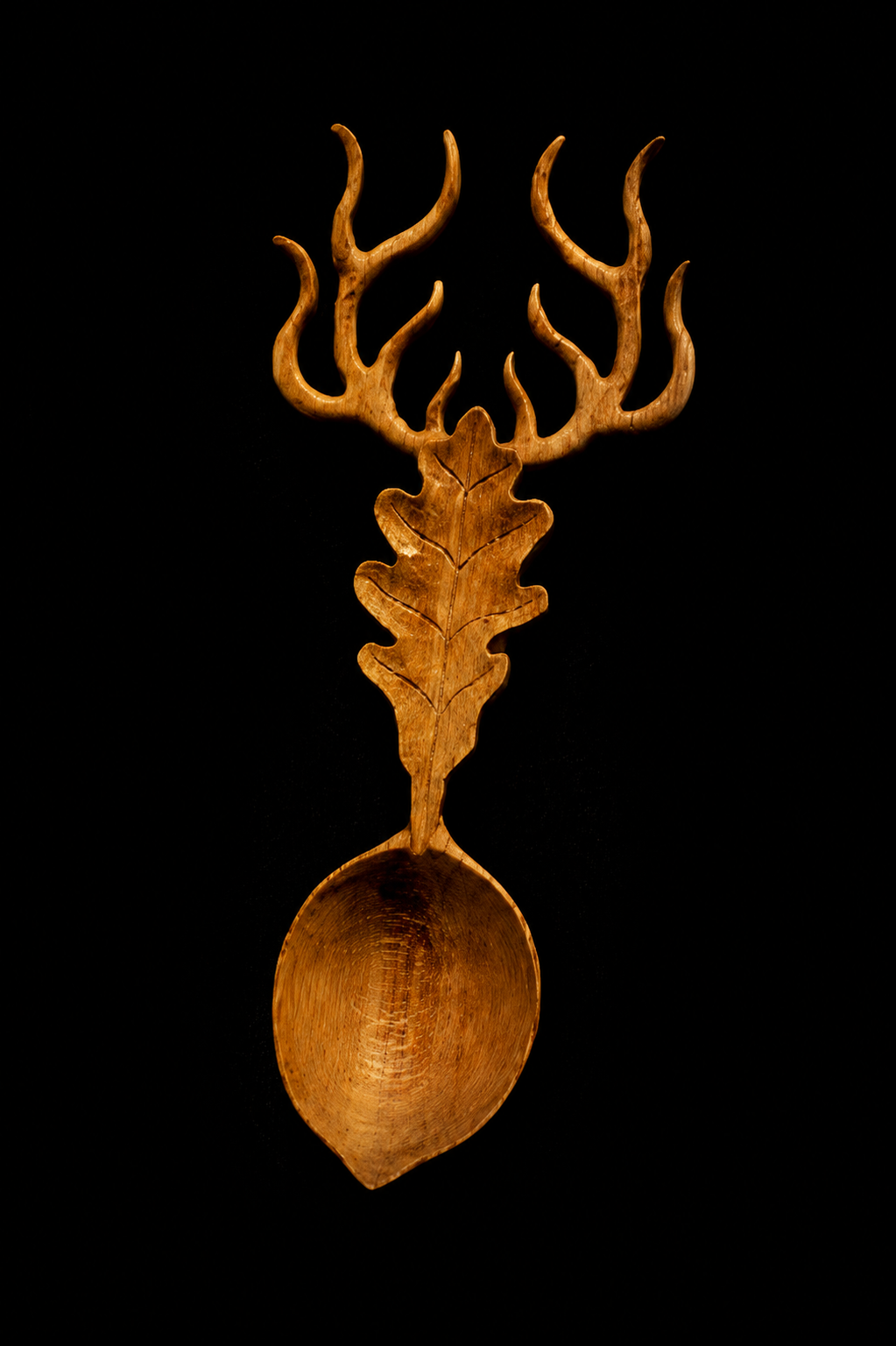 Love Spoon sculptée en bois - Le Cerf