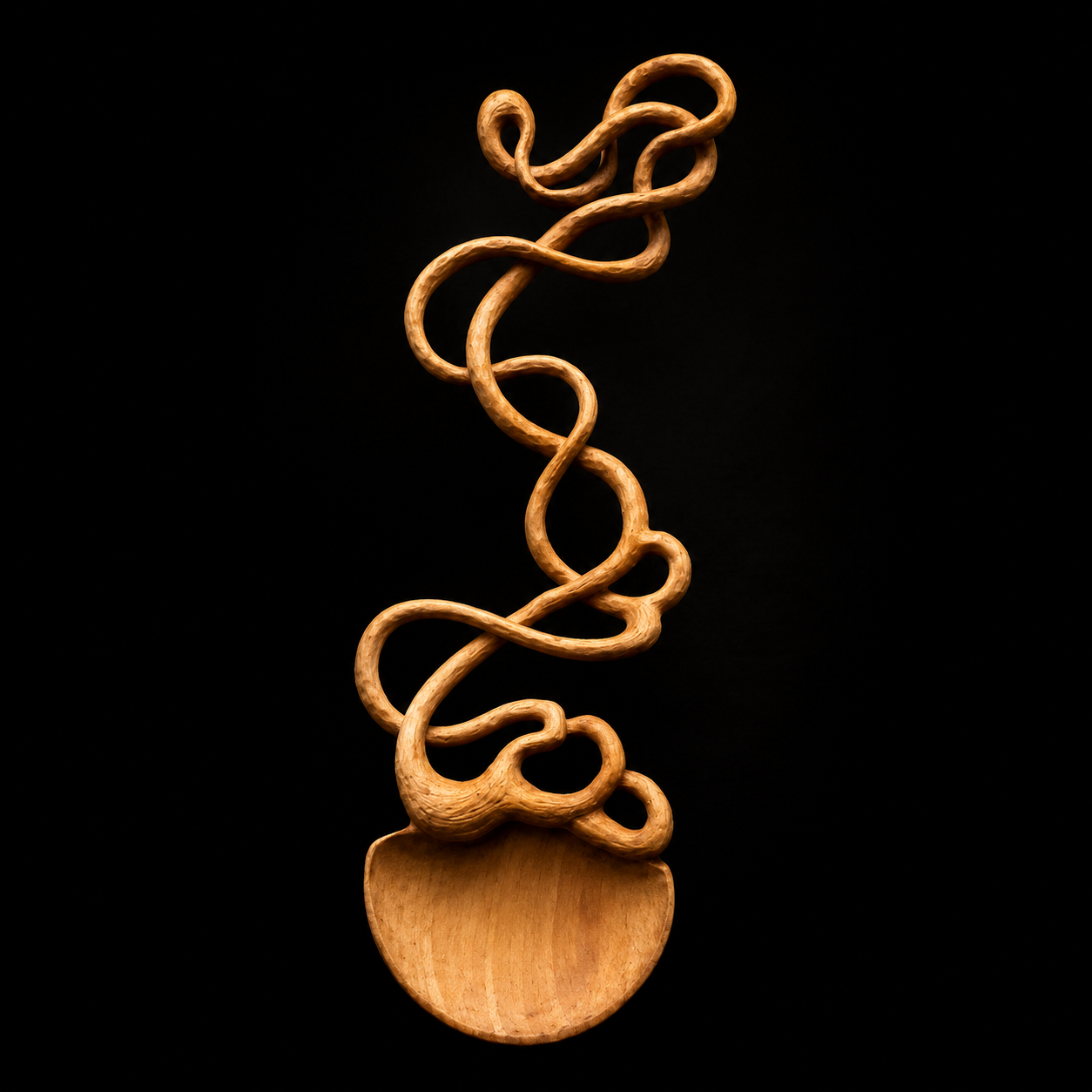 Love Spoon sculptée en bois - Liane claire