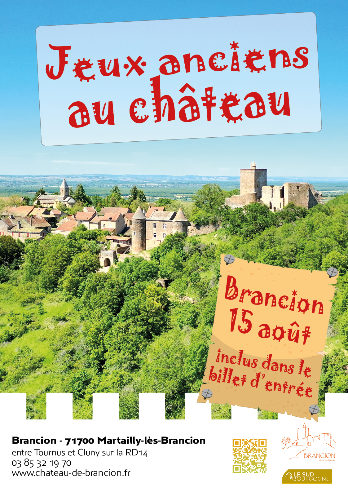 Jouons à Brancion, journée de jeux anciens au château