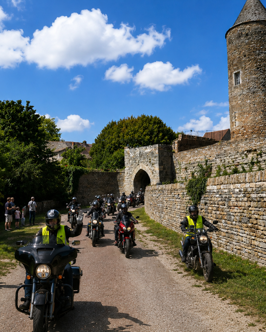 Journée moto solidaire à Brancion